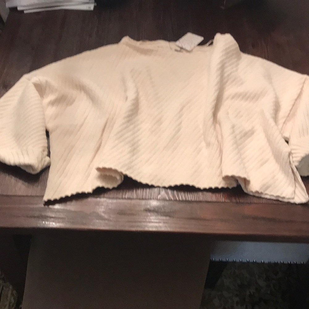 Free people oversized cropped sweater